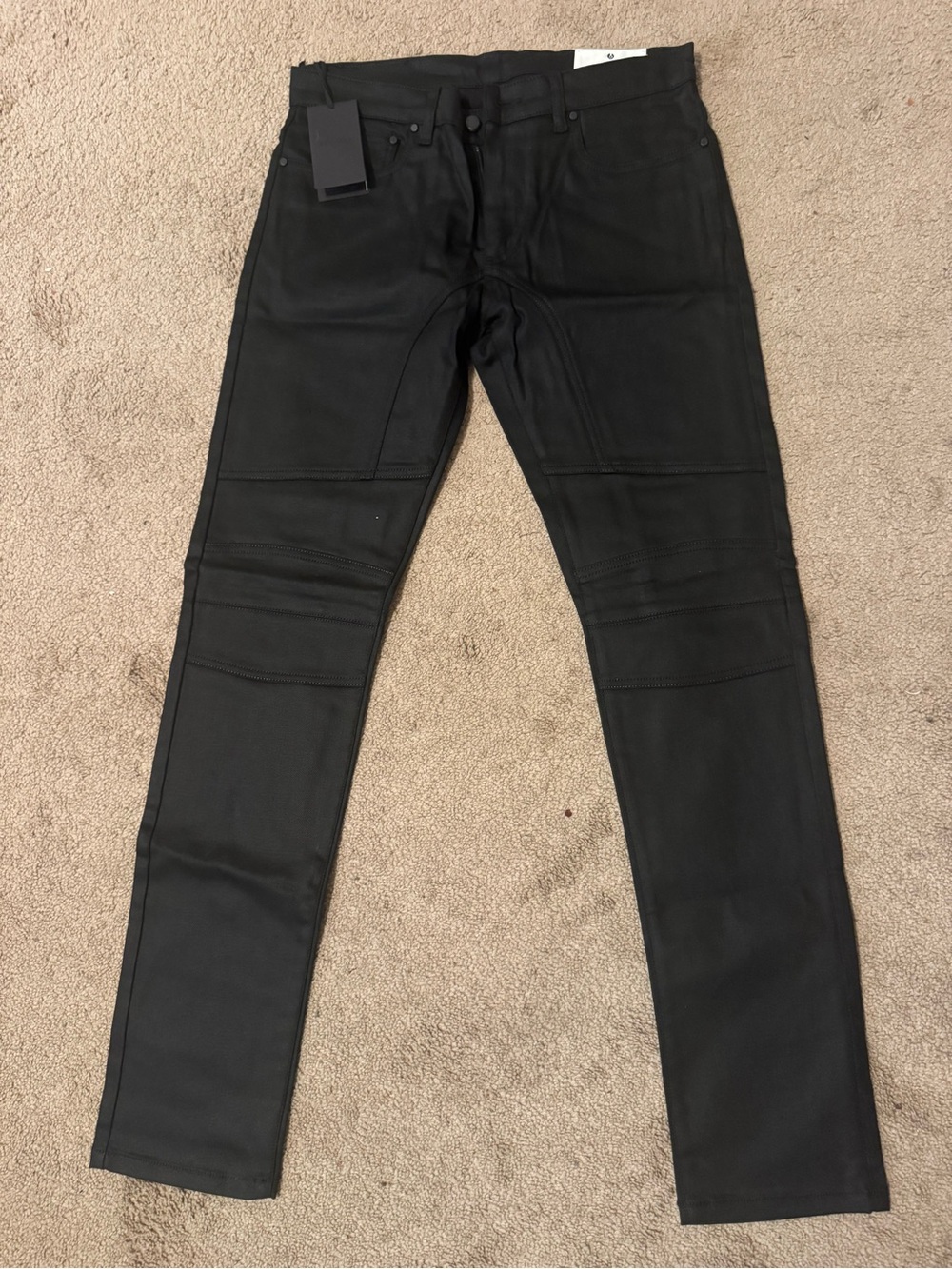 Belstaff Black Moto Cargo Pants